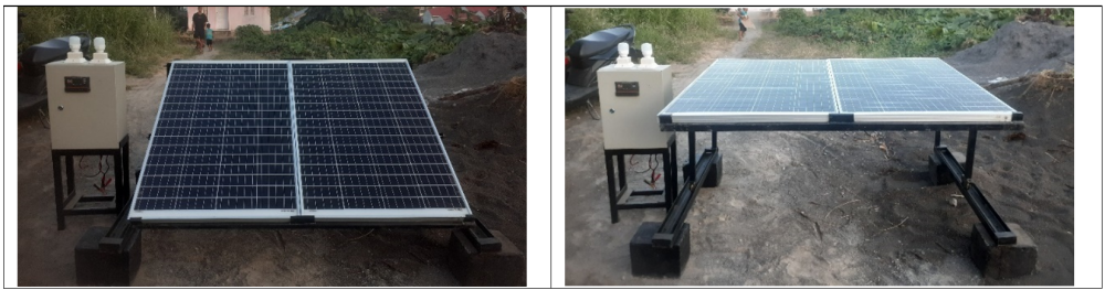 DESIGN OF PRACTICAL SOLAR POWER GENERATING DEVICE CONCEPT ON FLAT ROOF APPLICATION WITH ANGLE ADJUSTMENT SYSTEM